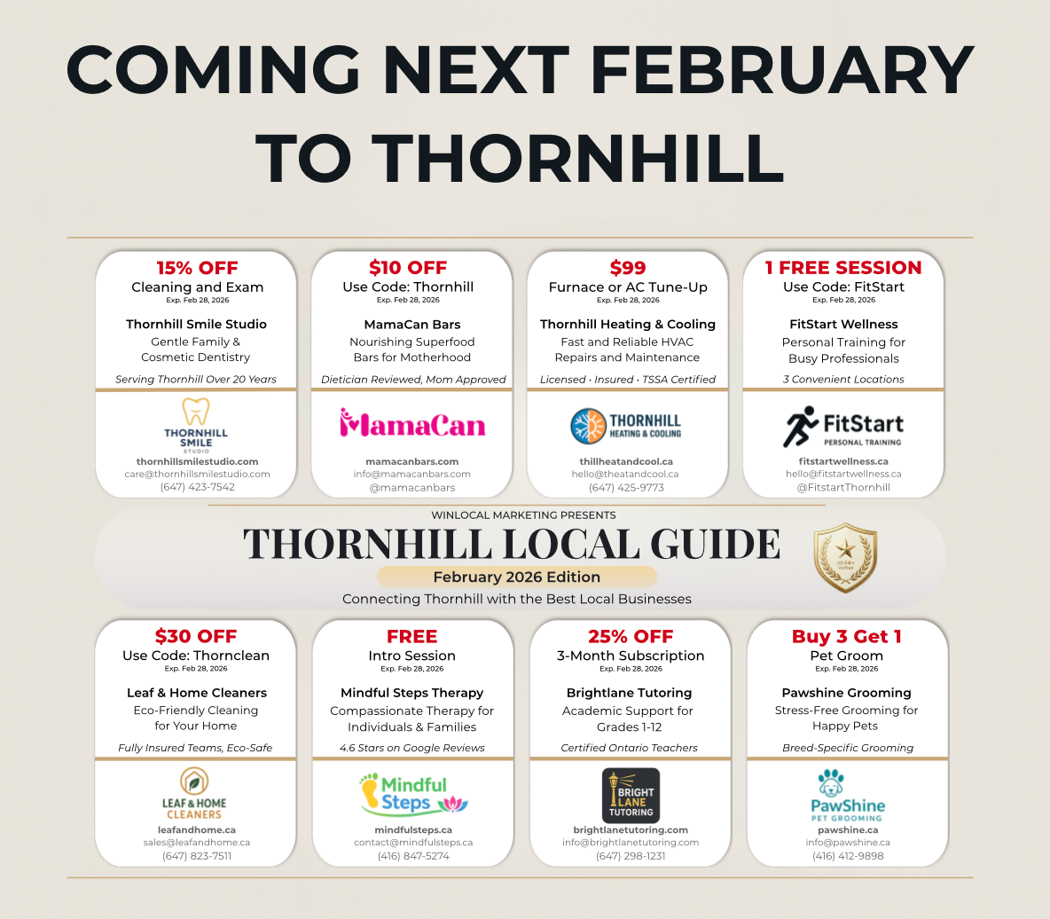 WinLocal Marketing Products